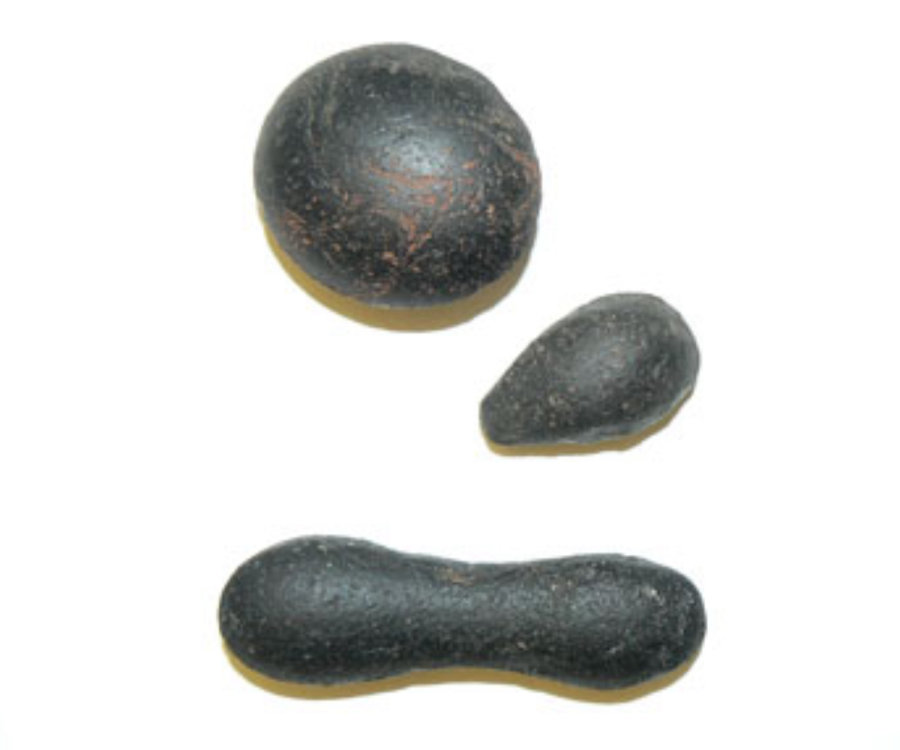 oval, teardrop and dumbell tektites